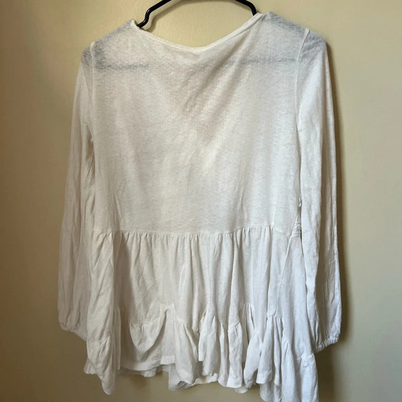 By Anthropologie Adriana White Lace Top, size XSP - Picture 7 of 8